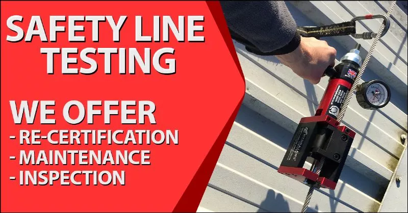 Safety Line Testing Chesterfield Industrial Roofing - Chesterfield, Derbyshire
